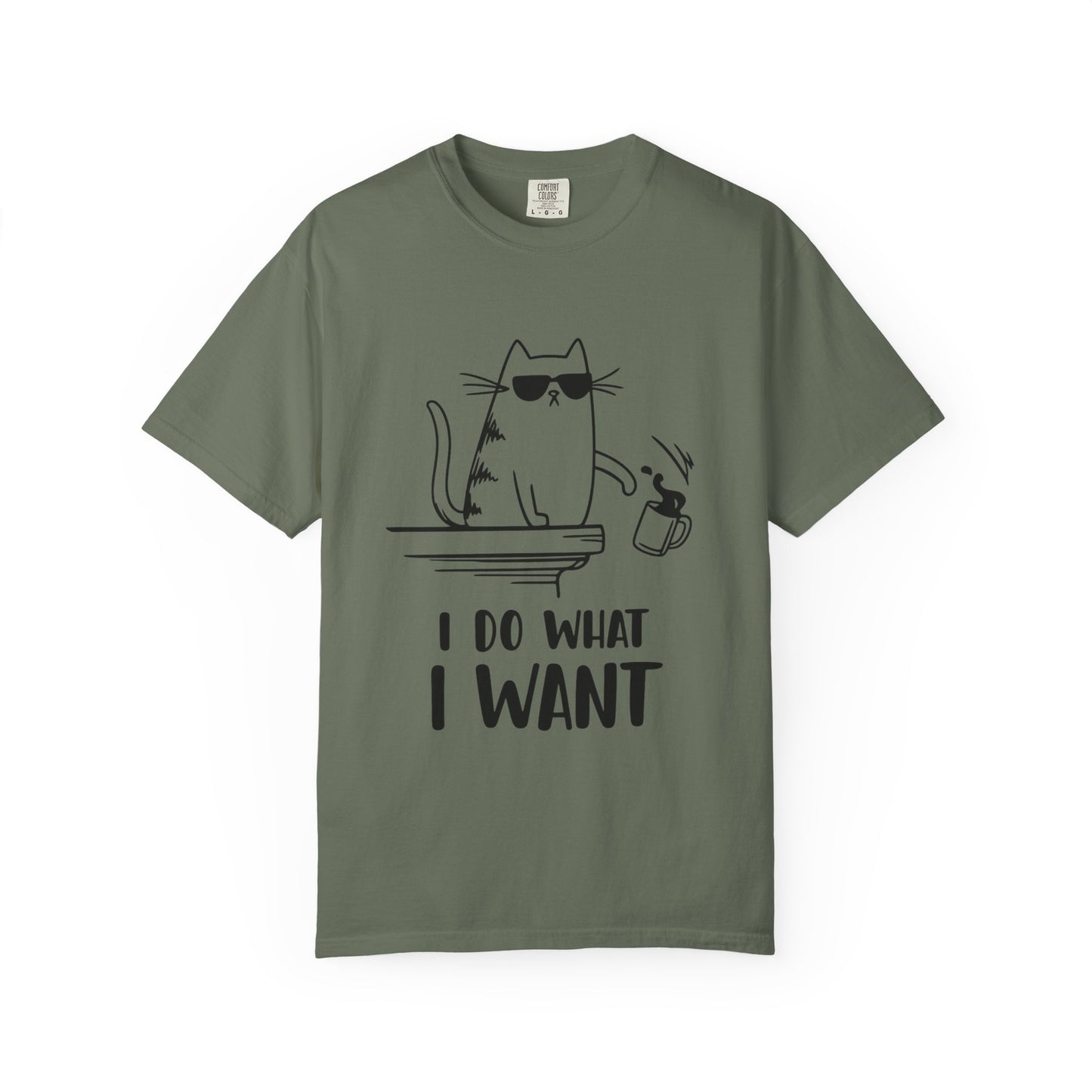 “I Do What I Want – Funny Cat T-Shirt | Sarcastic Kitty Graphic Tee for Cat Lovers”
