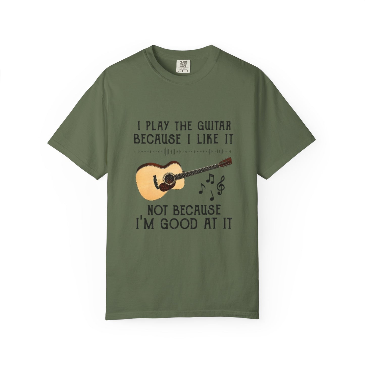 Musical Inspiration T-Shirt - I Play the Guitar, Casual Wear, Music Lover Gift, Birthday Present, Hobbyist Apparel
