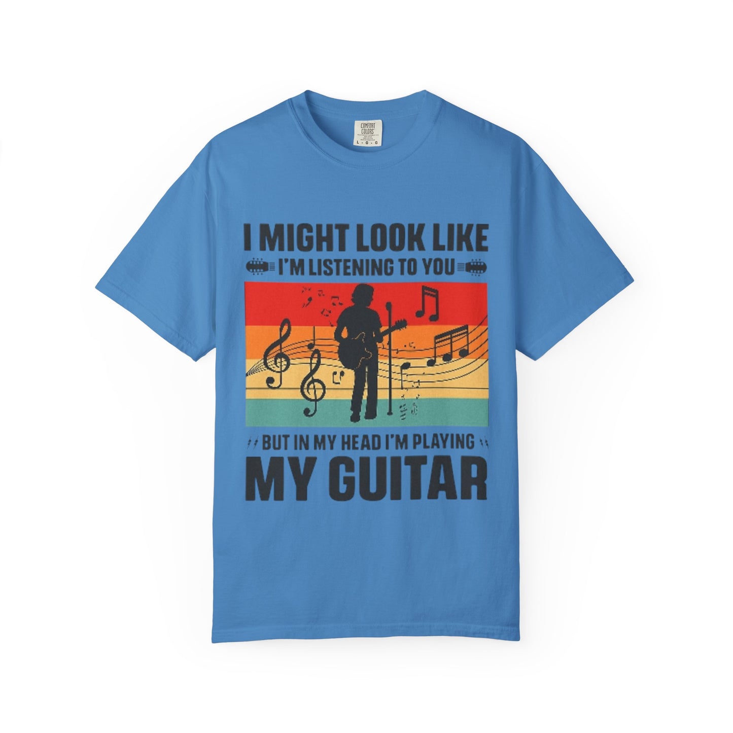 I Might Look Like I’m Listening But In My Head I’m Playing My Guitar Retro T-Shirt