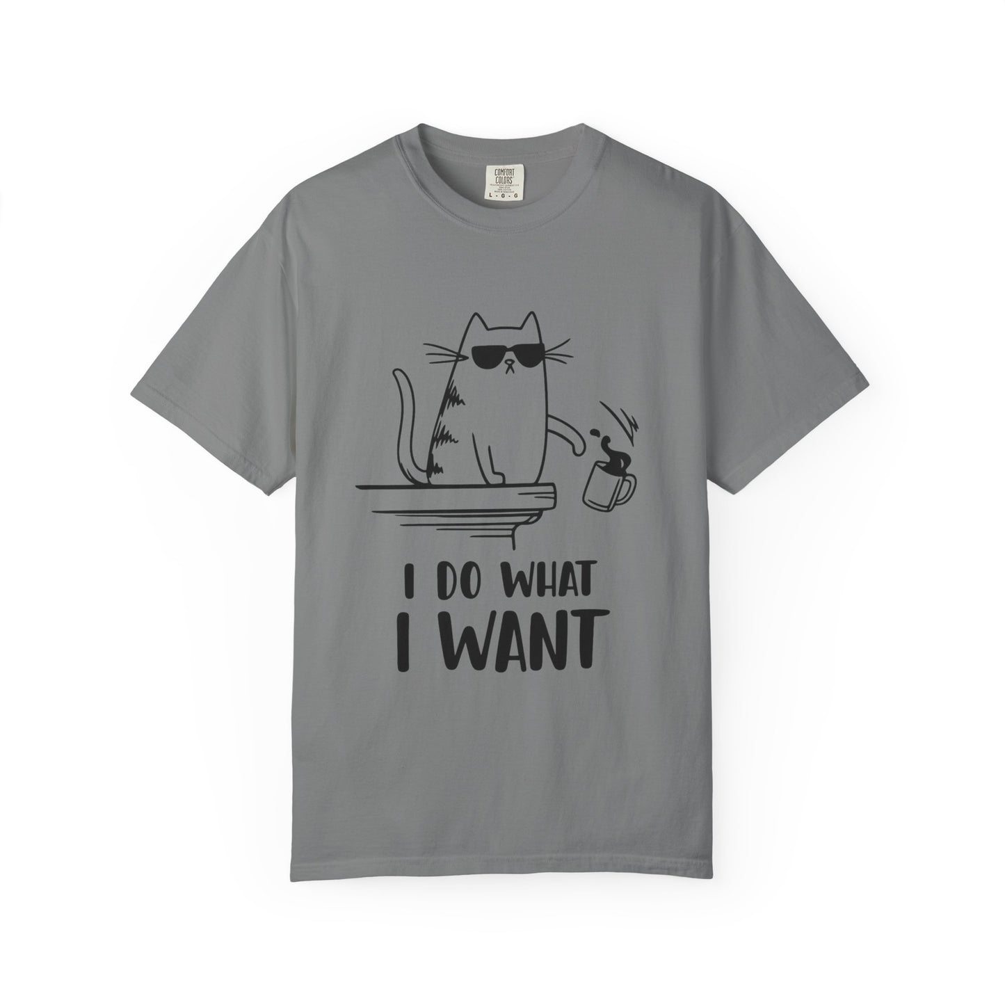 “I Do What I Want – Funny Cat T-Shirt | Sarcastic Kitty Graphic Tee for Cat Lovers”