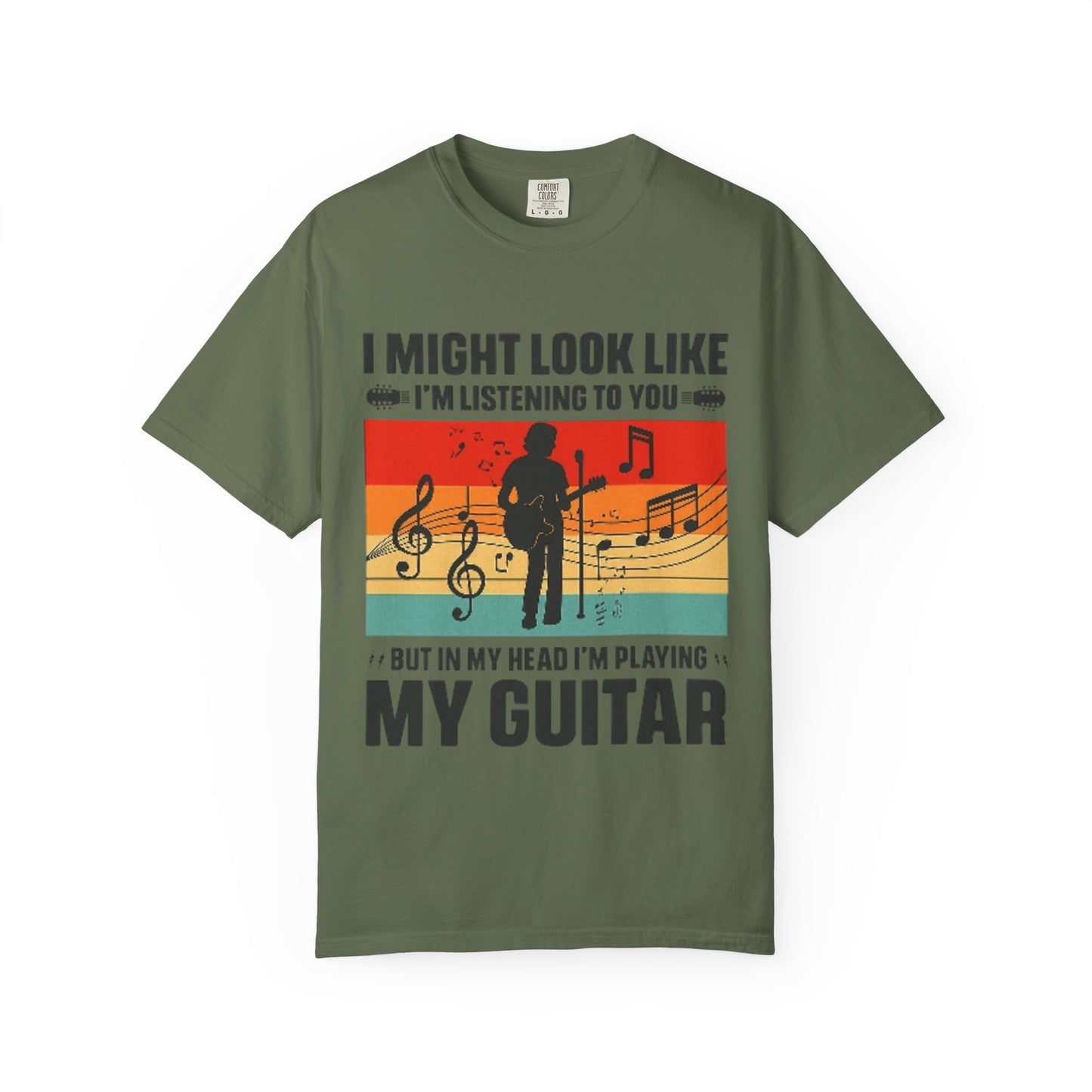 I Might Look Like I’m Listening But In My Head I’m Playing My Guitar Retro T-Shirt
