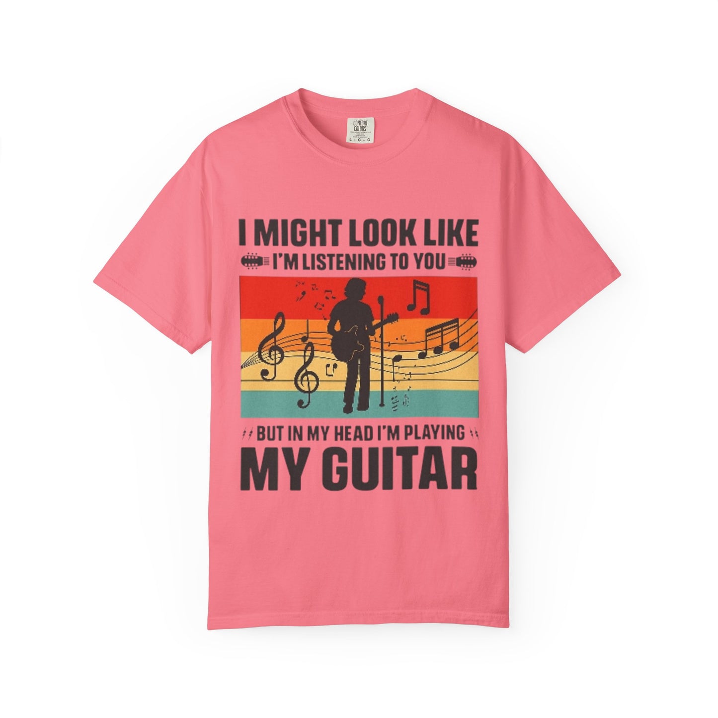 I Might Look Like I’m Listening But In My Head I’m Playing My Guitar Retro T-Shirt