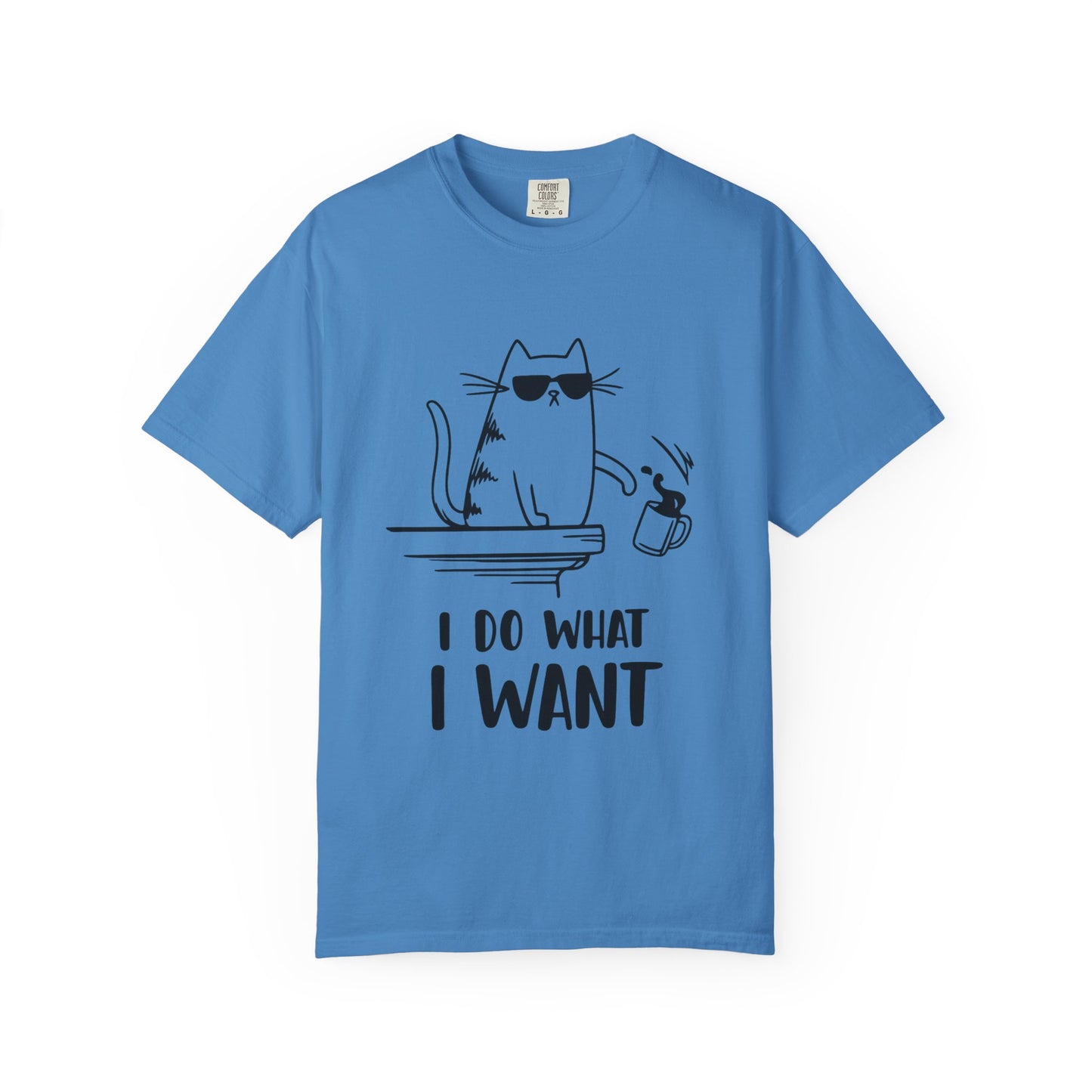 “I Do What I Want – Funny Cat T-Shirt | Sarcastic Kitty Graphic Tee for Cat Lovers”