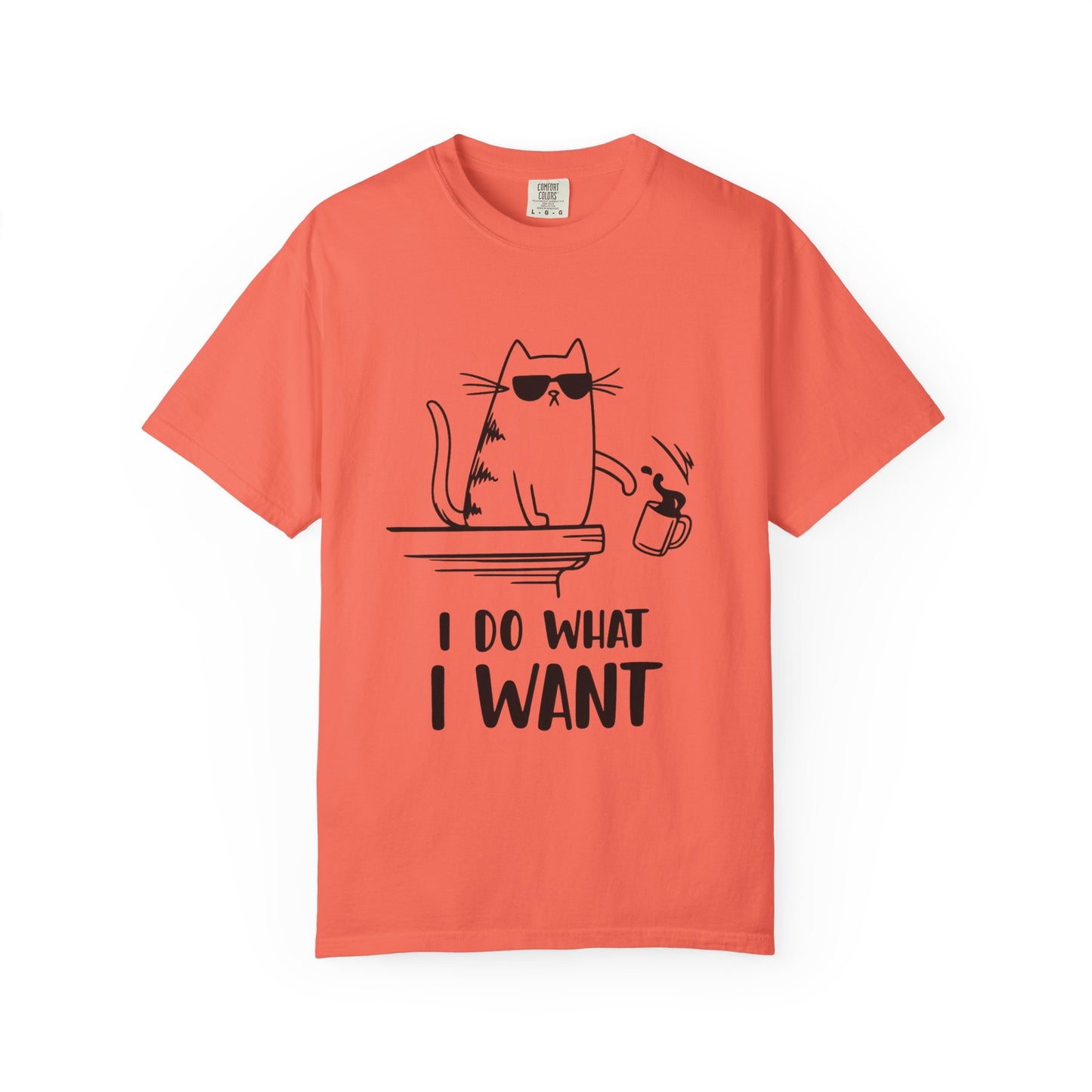 “I Do What I Want – Funny Cat T-Shirt | Sarcastic Kitty Graphic Tee for Cat Lovers”