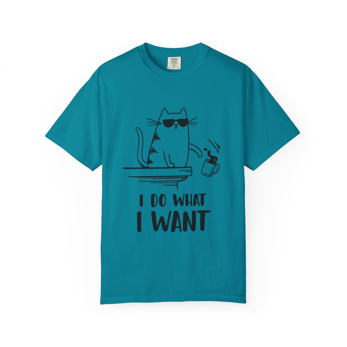 “I Do What I Want – Funny Cat T-Shirt | Sarcastic Kitty Graphic Tee for Cat Lovers”