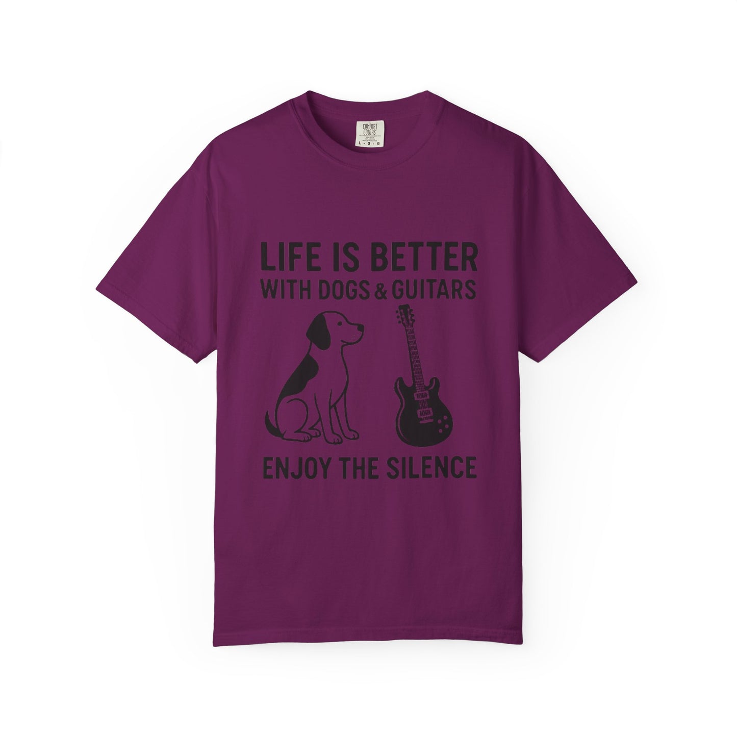 Life is Better with Dogs & Guitars T-Shirt, Unisex Graphic Tee,