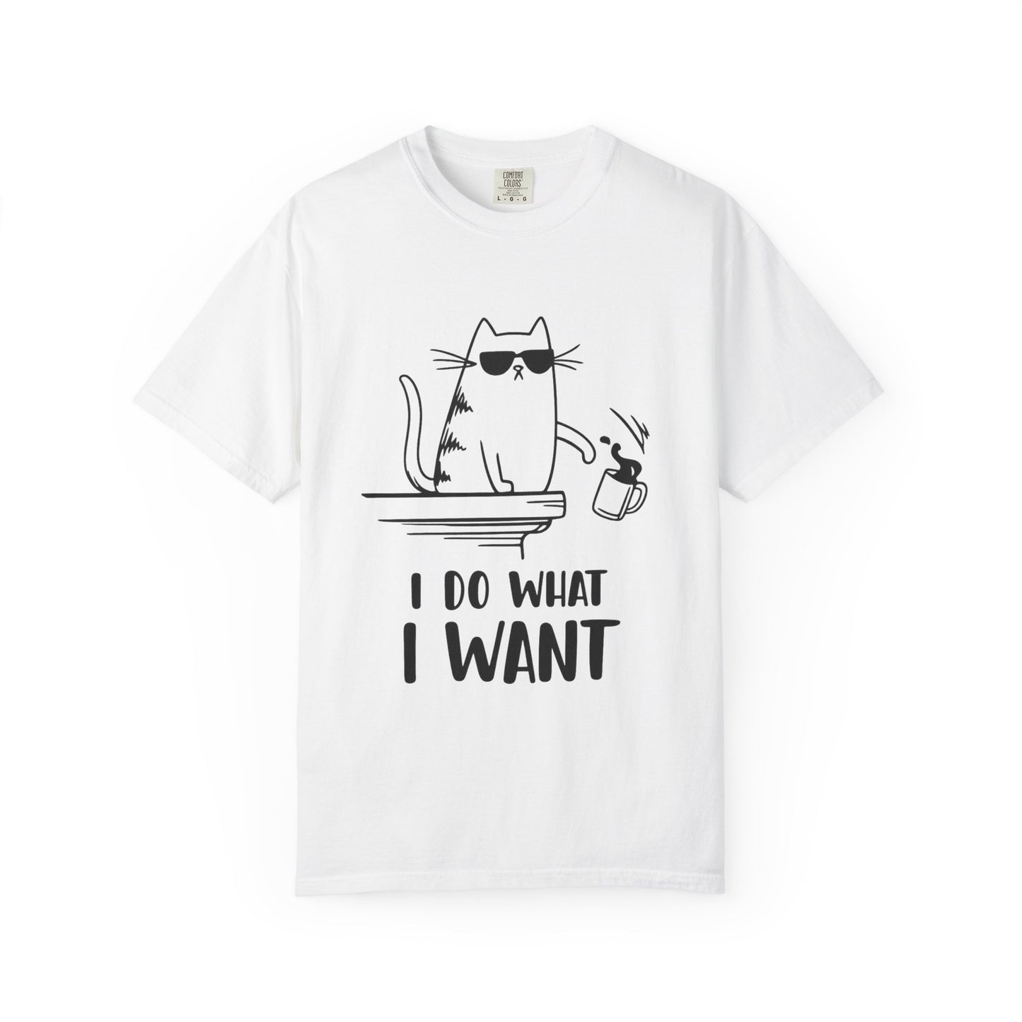 “I Do What I Want – Funny Cat T-Shirt | Sarcastic Kitty Graphic Tee for Cat Lovers”