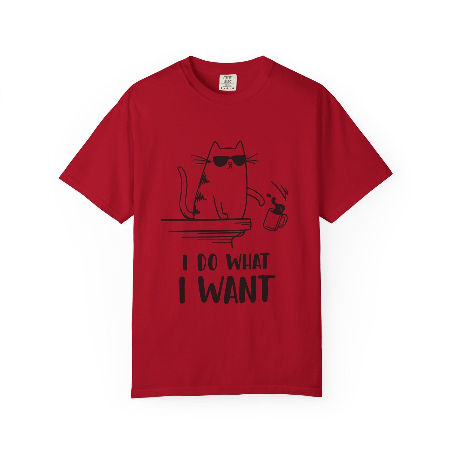 “I Do What I Want – Funny Cat T-Shirt | Sarcastic Kitty Graphic Tee for Cat Lovers”