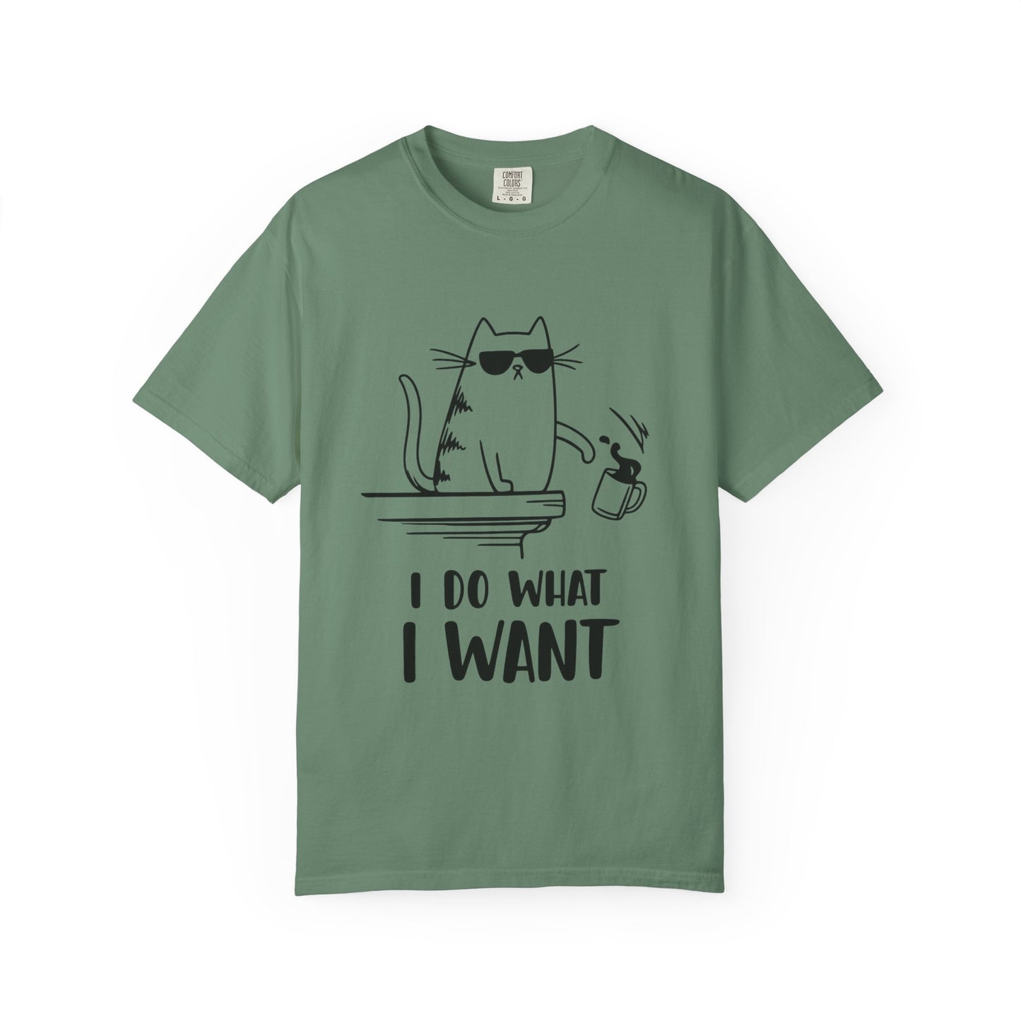 “I Do What I Want – Funny Cat T-Shirt | Sarcastic Kitty Graphic Tee for Cat Lovers”