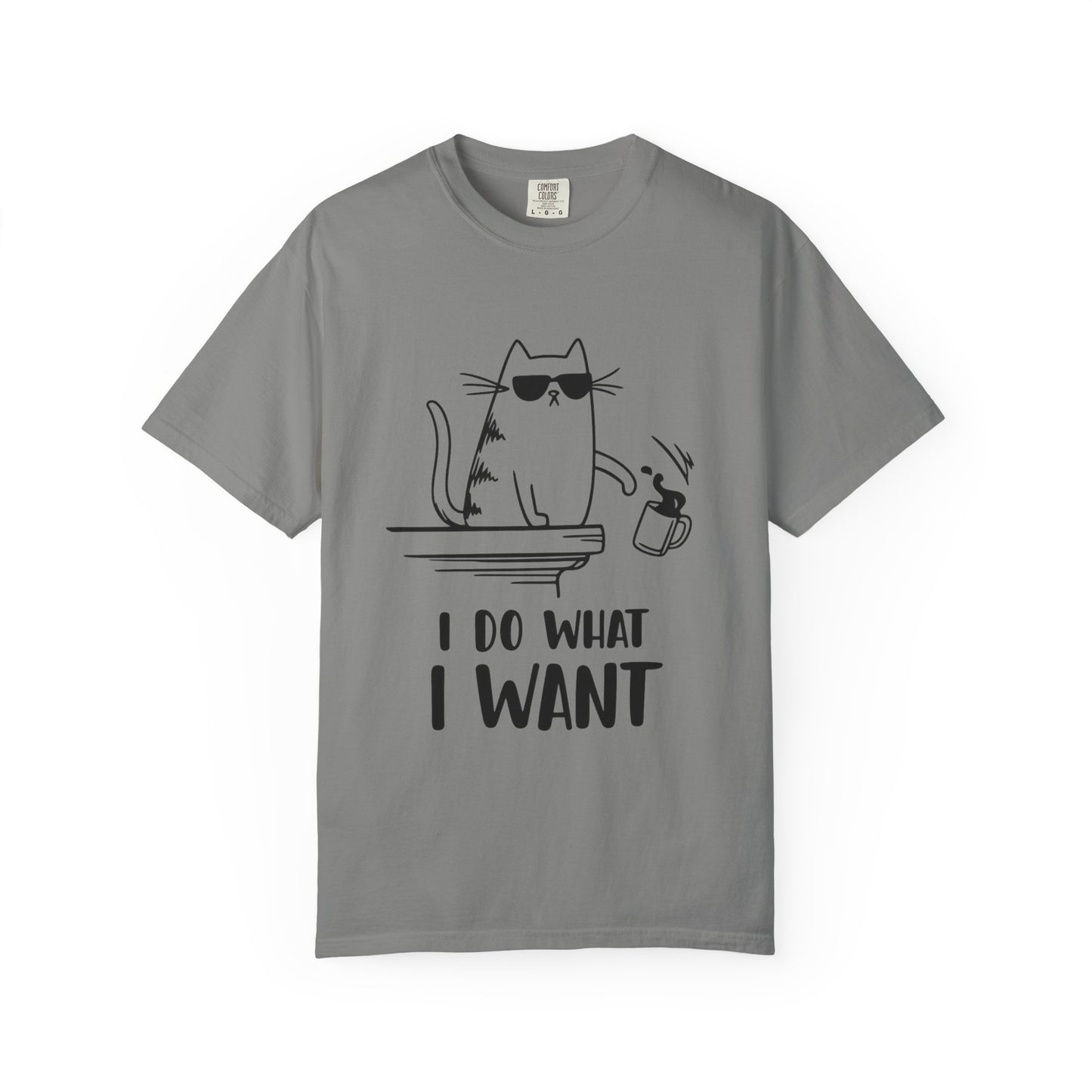“I Do What I Want – Funny Cat T-Shirt | Sarcastic Kitty Graphic Tee for Cat Lovers”