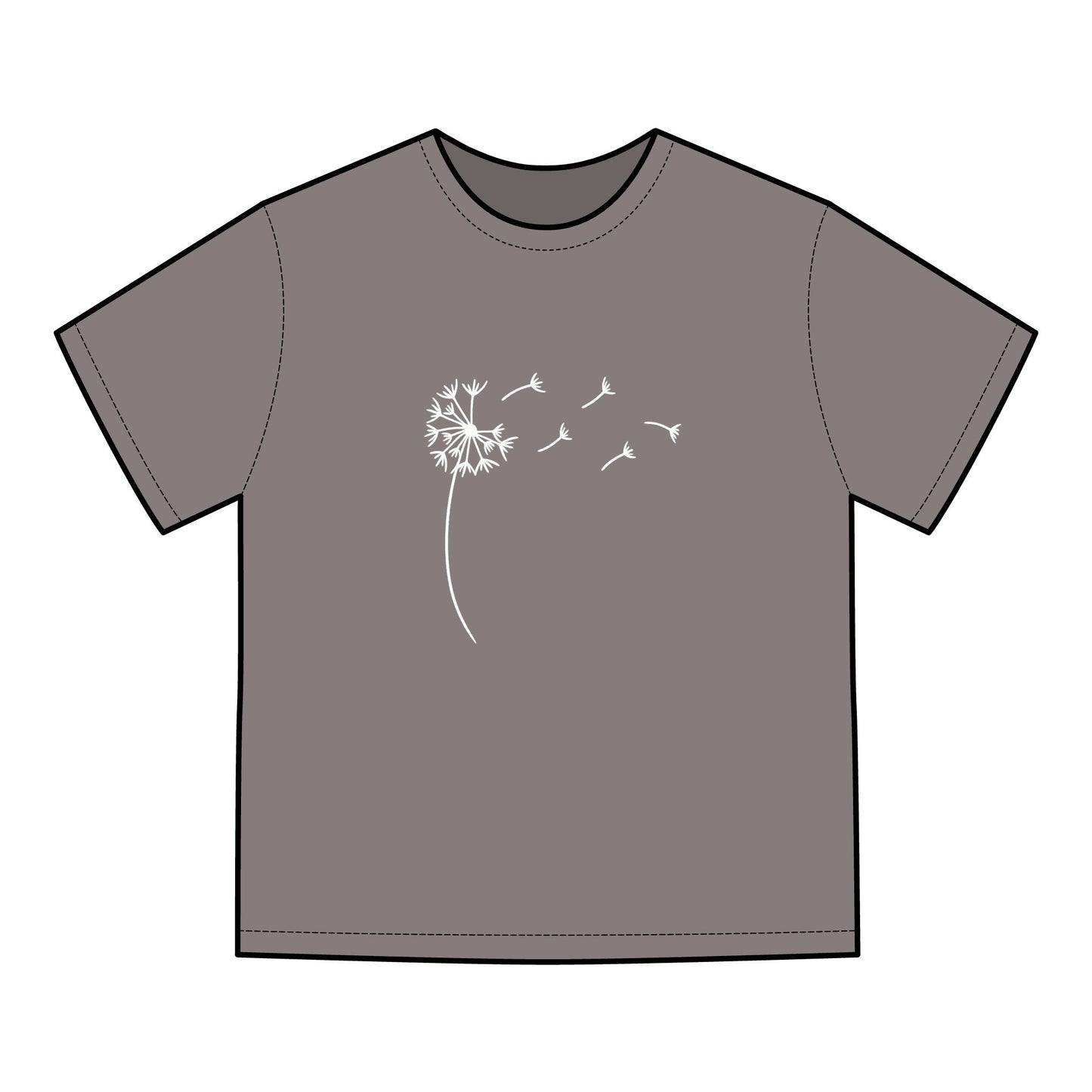 Whimsical Dandelion Tee - Nature Inspired, ComfortWash Unisex T-Shirt,