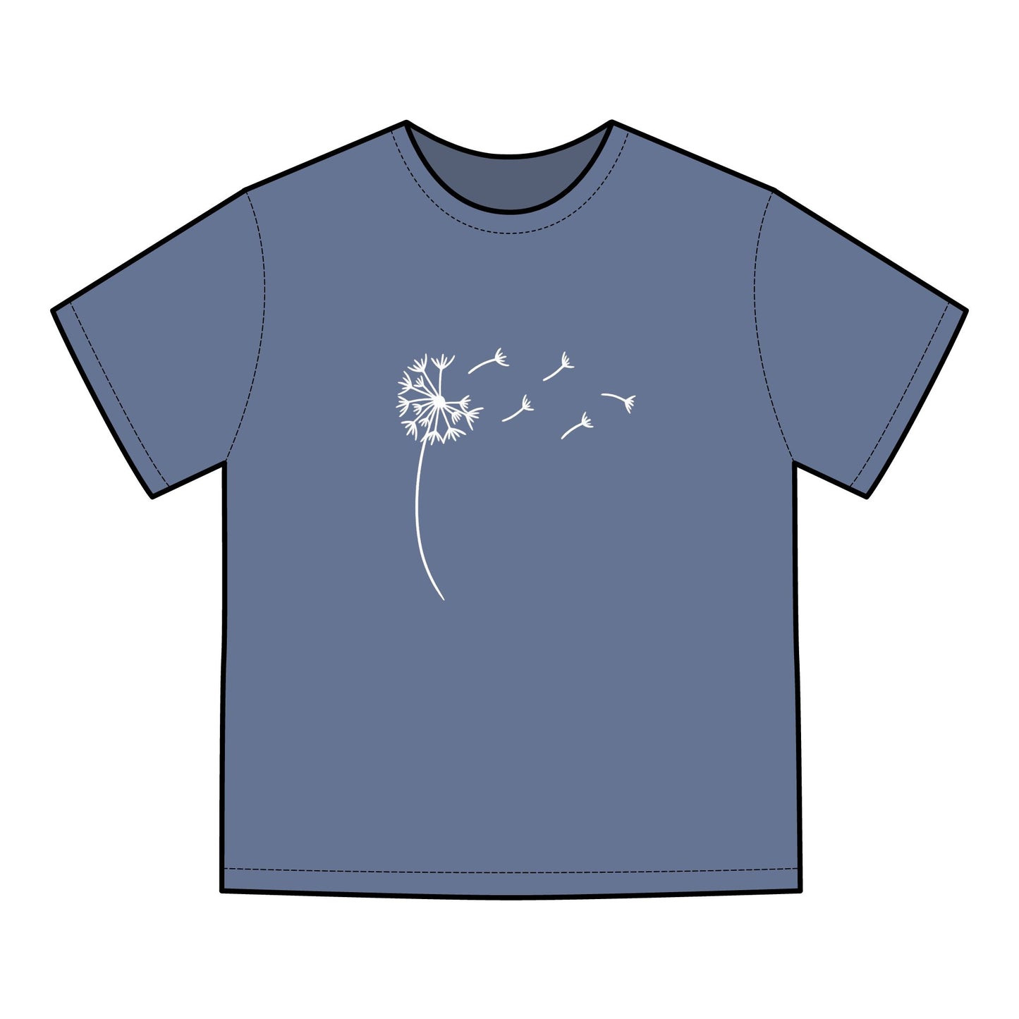 Whimsical Dandelion Tee - Nature Inspired, ComfortWash Unisex T-Shirt,