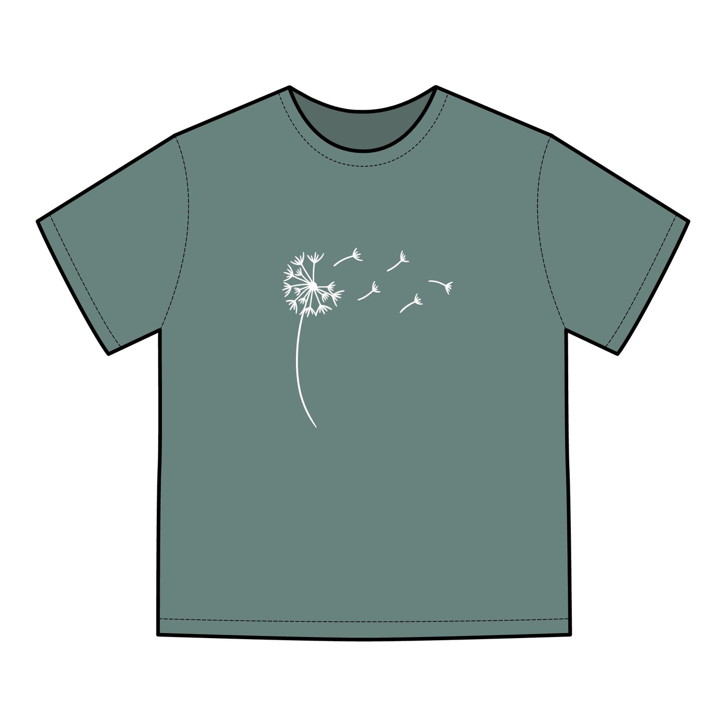 Whimsical Dandelion Tee - Nature Inspired, ComfortWash Unisex T-Shirt,
