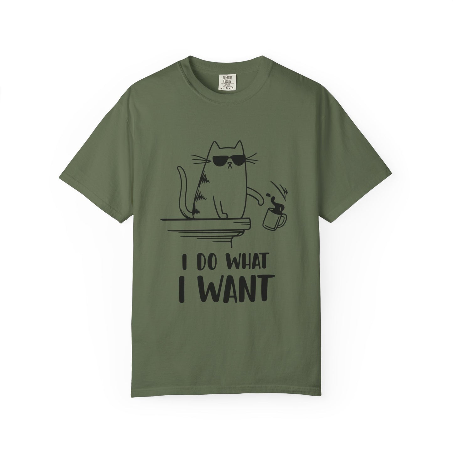 “I Do What I Want – Funny Cat T-Shirt | Sarcastic Kitty Graphic Tee for Cat Lovers”