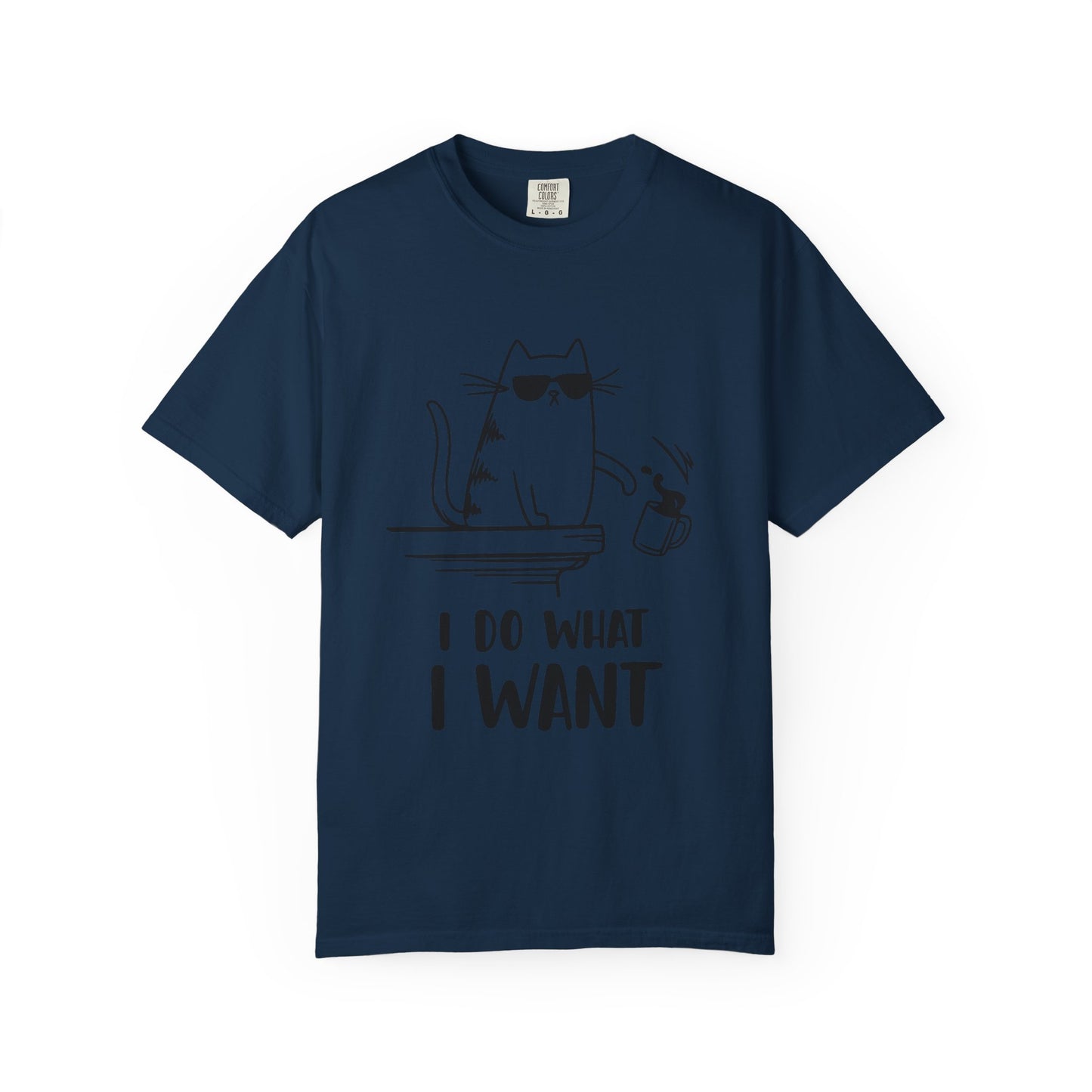 “I Do What I Want – Funny Cat T-Shirt | Sarcastic Kitty Graphic Tee for Cat Lovers”