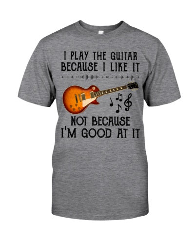 Guitar Lover T-Shirt, Gift for Musicians, Casual Tee for Music Lovers, Funny Music Quote Shirt, Unisex Cotton Tees