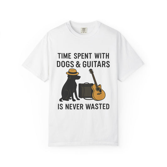 Dog Lover's Music T-Shirt, Casual Style Tee, Perfect Gift for Musicians.