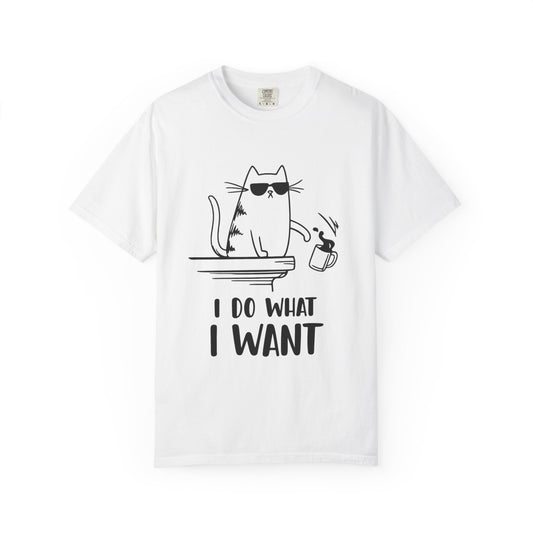 “I Do What I Want – Funny Cat T-Shirt | Sarcastic Kitty Graphic Tee for Cat Lovers”