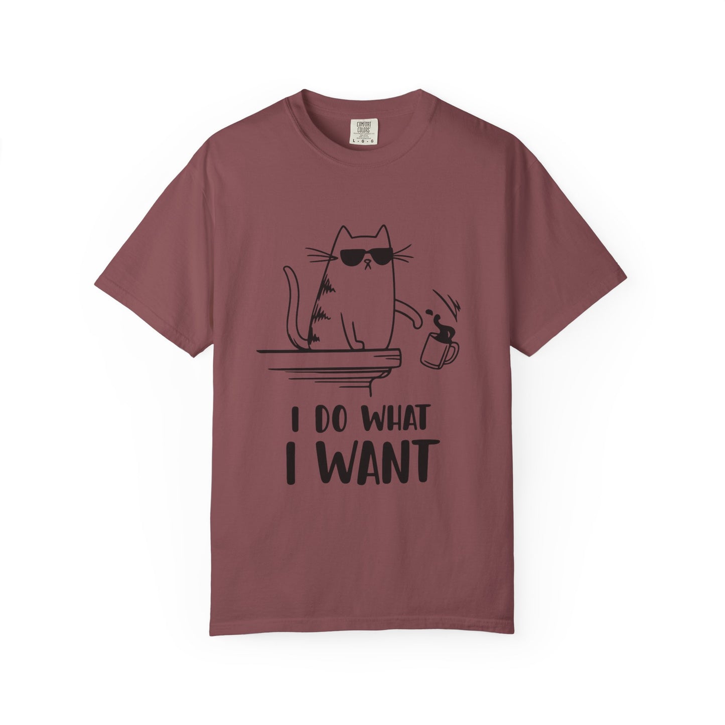 “I Do What I Want – Funny Cat T-Shirt | Sarcastic Kitty Graphic Tee for Cat Lovers”