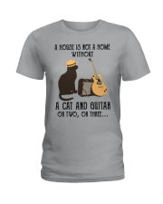 A House Is Not a Home Without a Cat and Guitar Music Lover T-Shirt